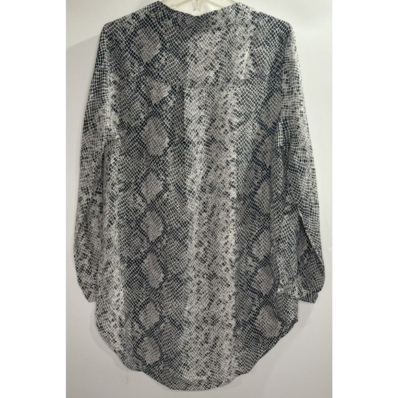 Amour Vert NWT Womens Amy Serpentine 3/4 Sleeves Size M‎ Washable Silk Blouse - Picture 3 of 3